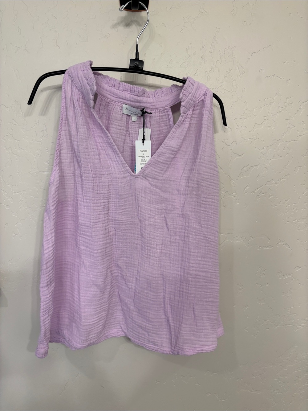 Michael Stars Stitch Fix cotton top, light purple, NWT, L
